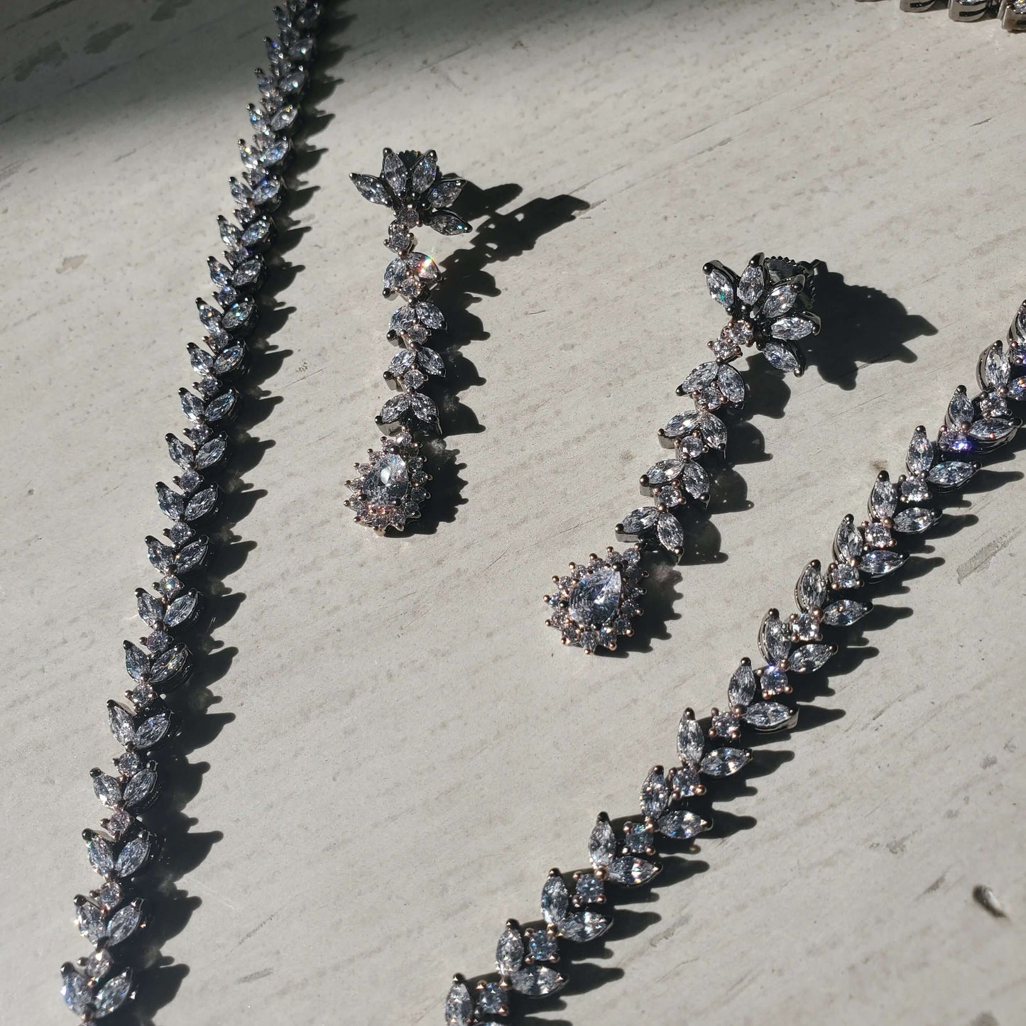 AD Zircon Necklace Set