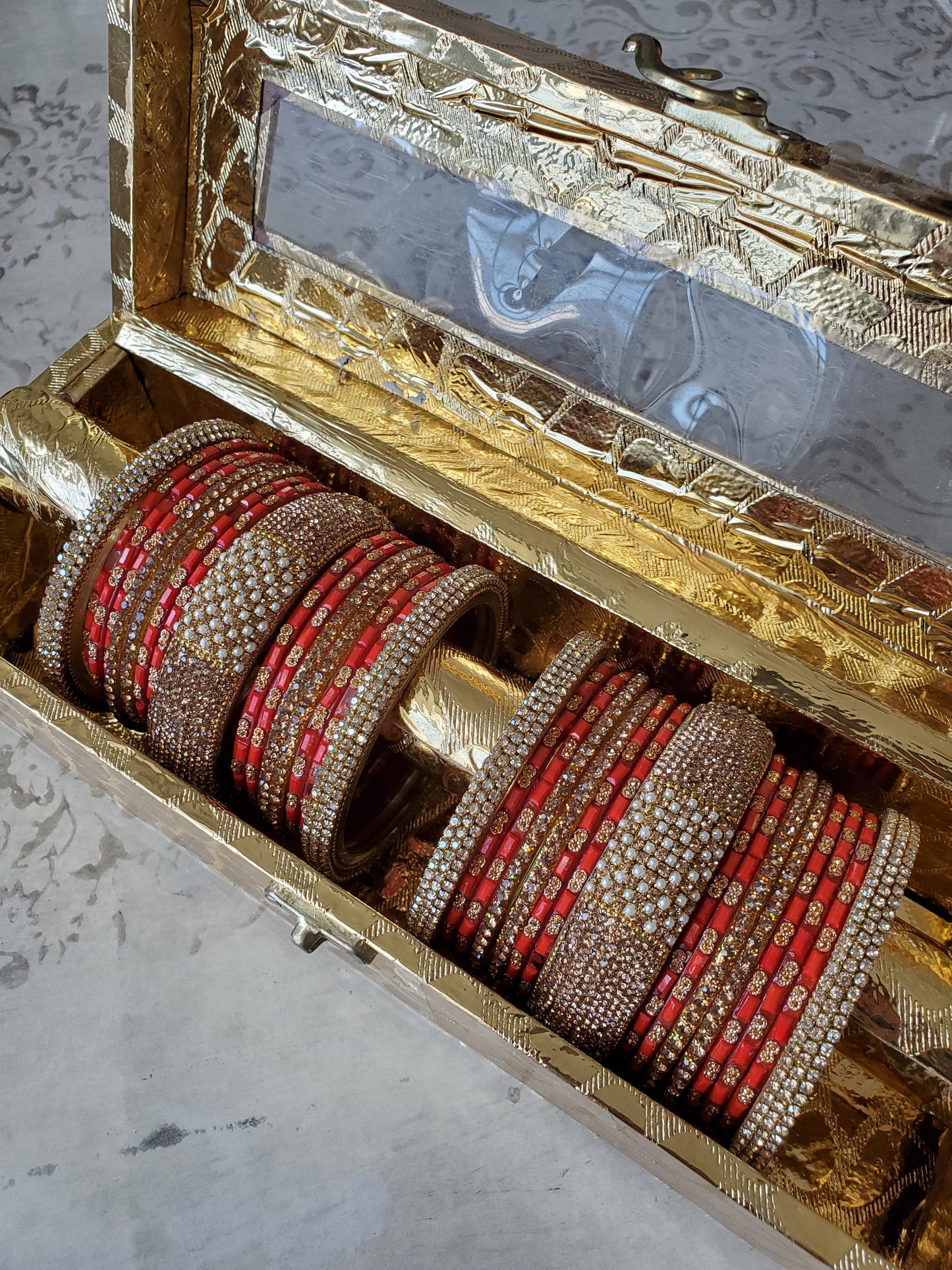 Bridal Kundan Glass Bangles