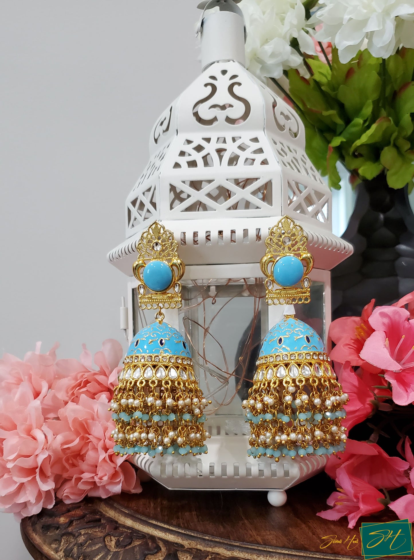 Sky Blue Jhumki (SL# 1A)