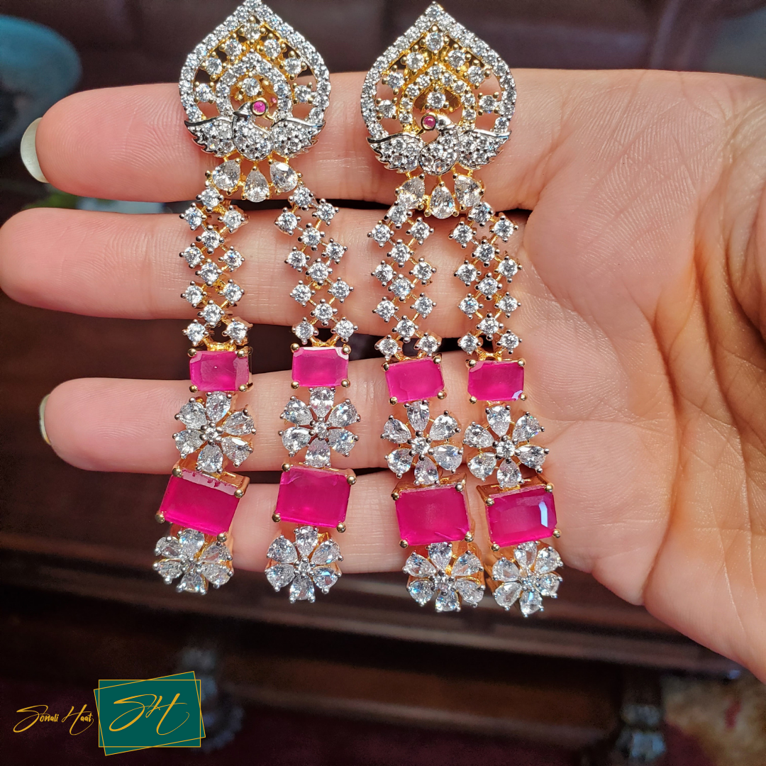 Bridal Ruby Ranihaar Set (SL# RJ95)