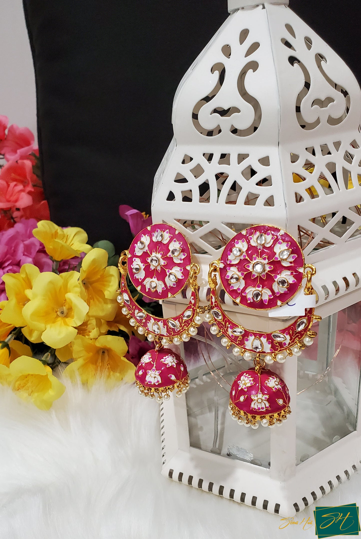 Magenta Dangling Jhumki (SL# 4C)