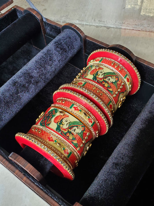 Raja Rani Kundan Bangles